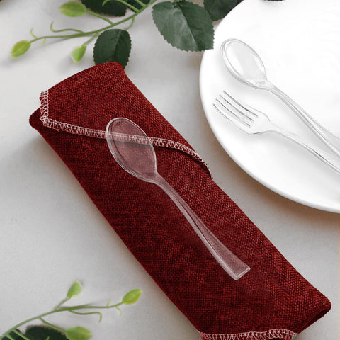 Clear Mini Disposable Plastic Tasting Spoons
