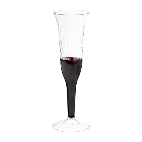 5 oz. Clear Disposable Plastic Champagne Flutes