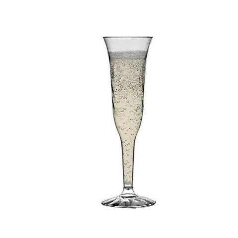 5 oz. Clear Disposable Plastic Champagne Flutes