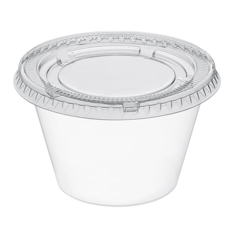 Clear Plastic Disposable Portion / Souffle Cups 4oz