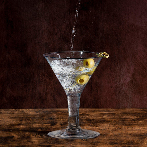 2 oz. Clear Disposable Plastic Mini Martini Shot Glasses