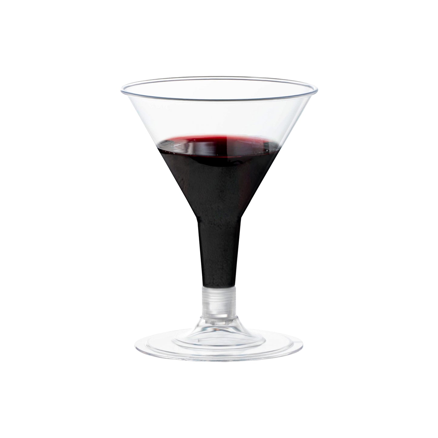 2 oz. Clear Disposable Plastic Mini Martini Shot Glasses