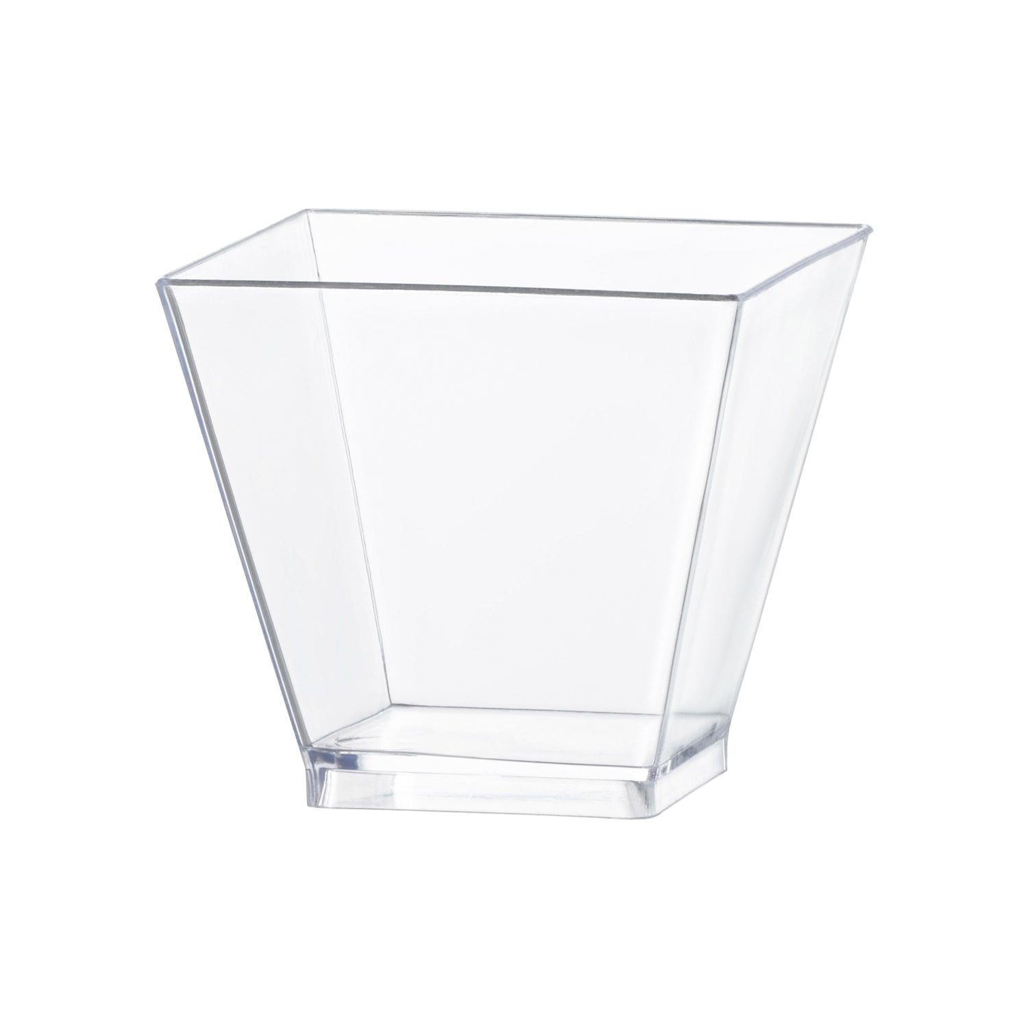 2 oz. Clear Plastic Mini Verrine Sample Cube Cups Main | The Kaya Collection