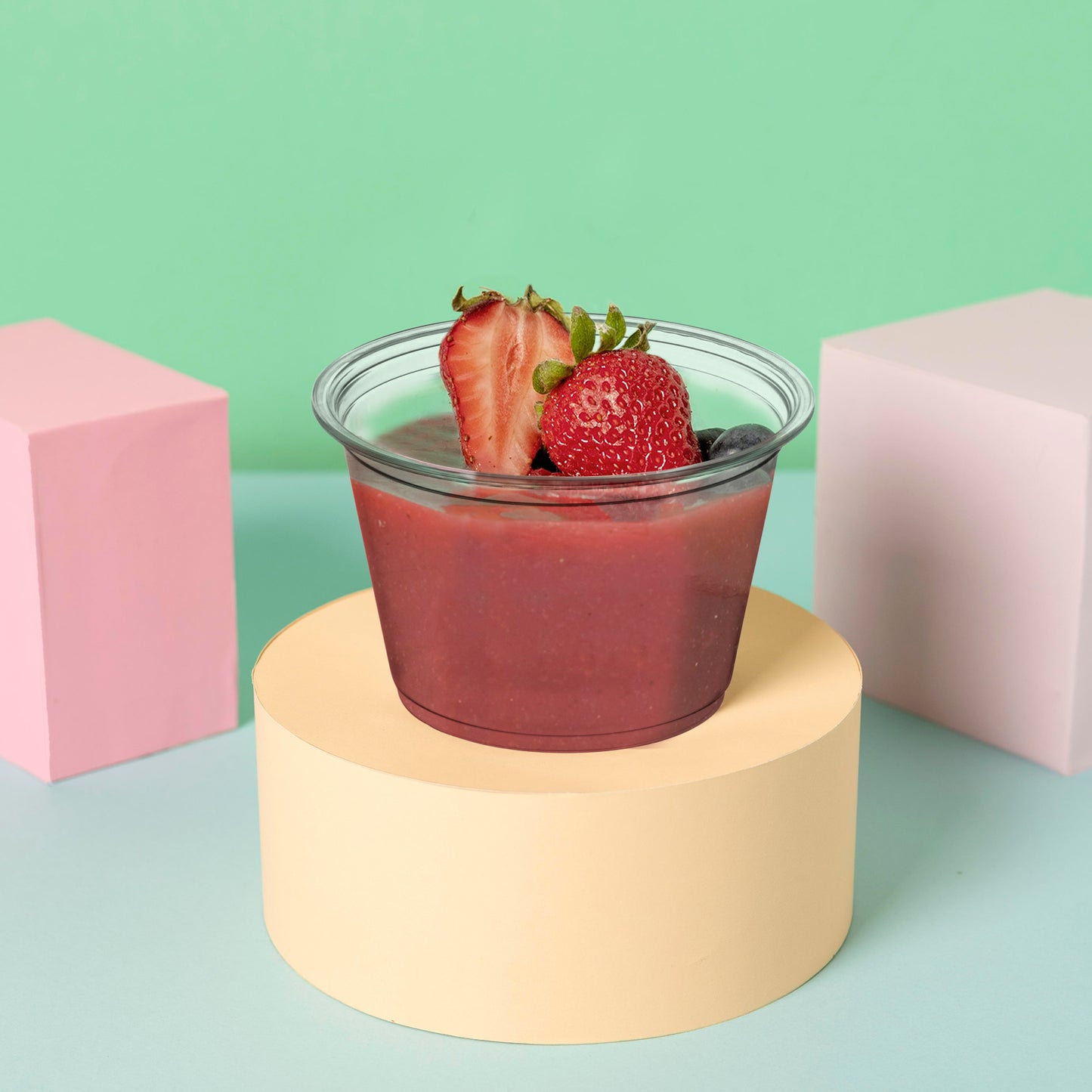 4oz Clear Plastic Disposable Portion/Souffle Cups with Lids