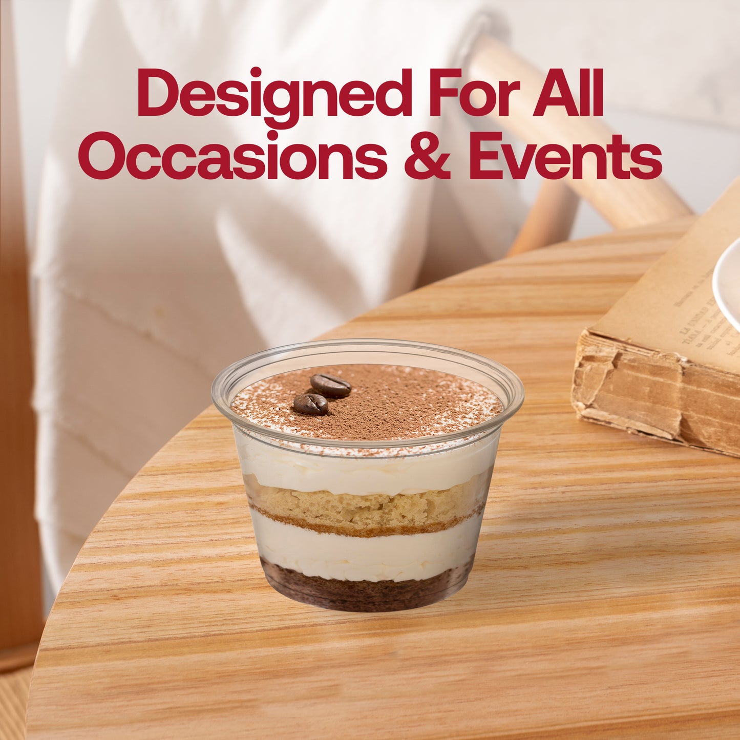Clear Plastic Disposable Portion / Souffle Cups 4oz