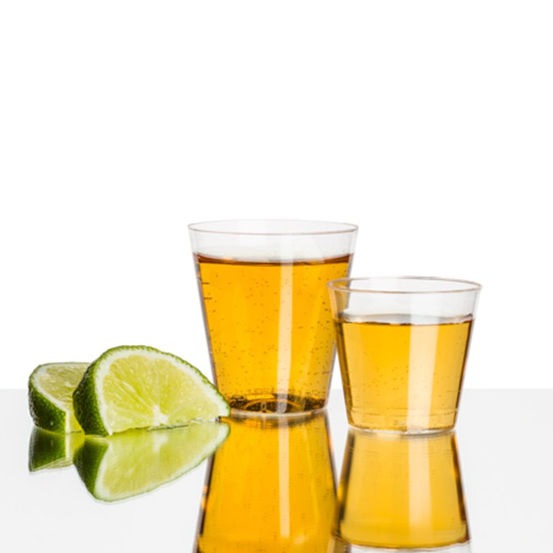 1 oz. Clear Disposable Plastic Shot Glasses