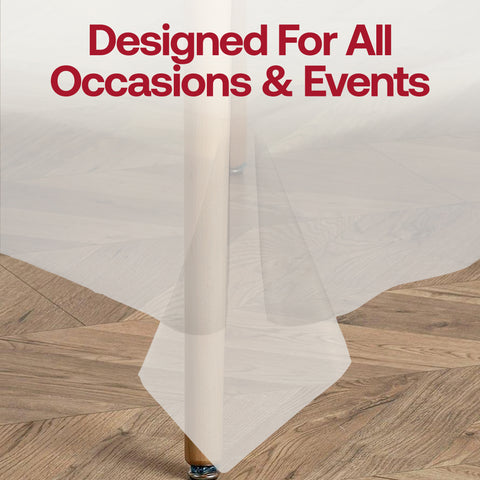 Clear Rectangular Plastic Tablecloths (54