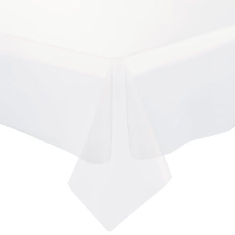 Clear Rectangular Plastic Tablecloths (54