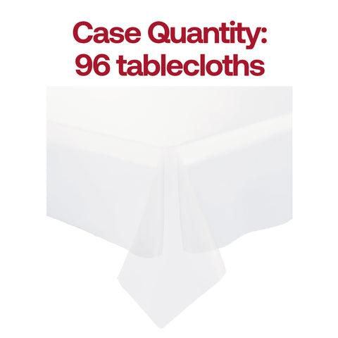Clear Rectangular Plastic Tablecloths (54