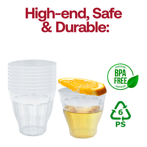 11 oz Clear Rotable Plastic Tumblers
