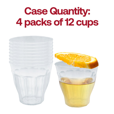 11 oz Clear Rotable Plastic Tumblers