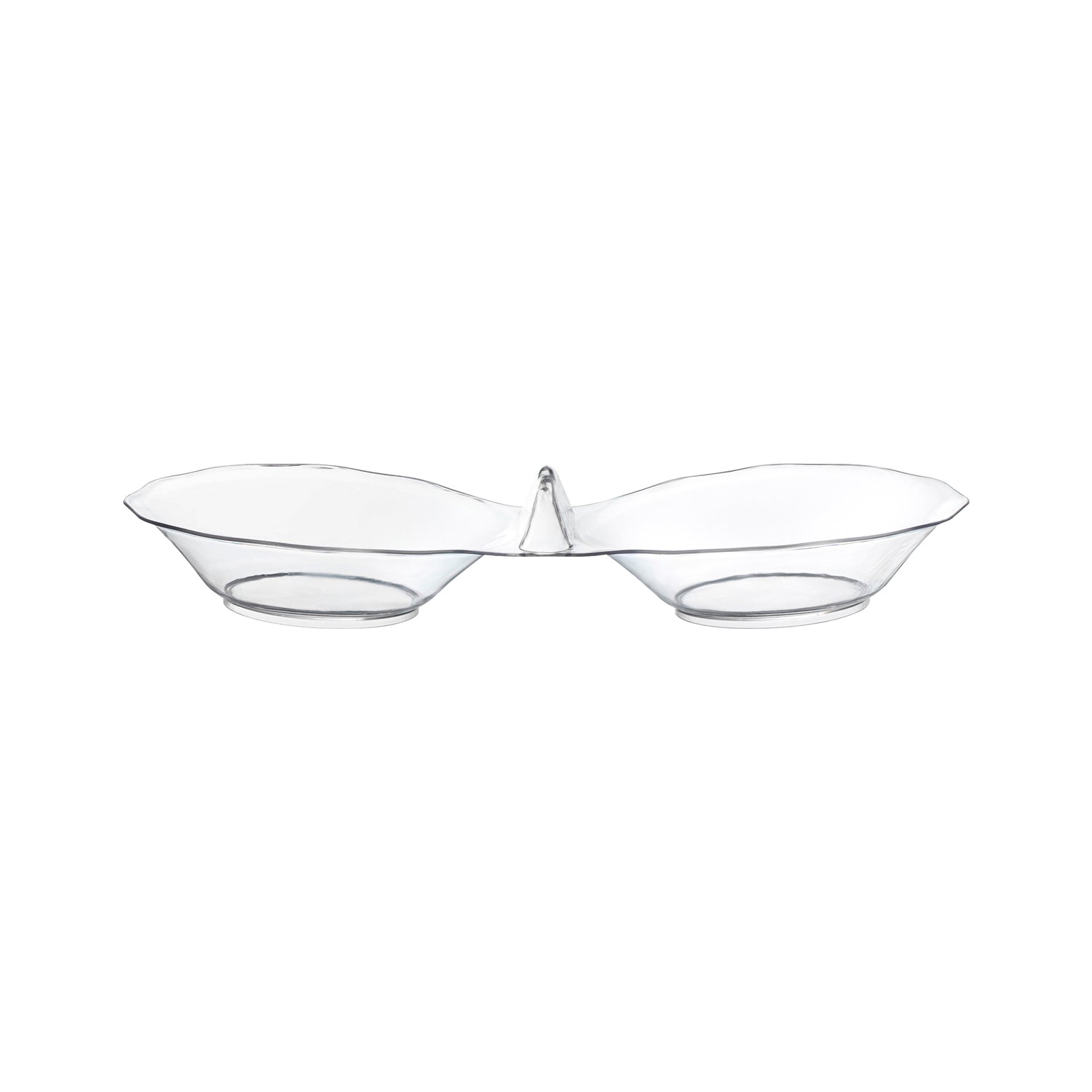 Clear Round 2-Hole Mini Plastic Candy Bowls Main | The Kaya Collection