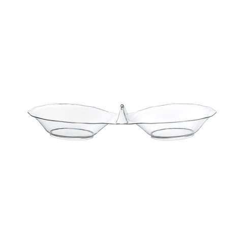 Clear Round 2-Hole Mini Plastic Candy Bowls Main | The Kaya Collection