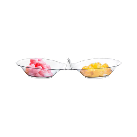 Clear Round 2-Hole Mini Plastic Candy Bowls Secondary | The Kaya Collection