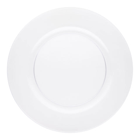 Clear Round Plastic Charger Plates (13
