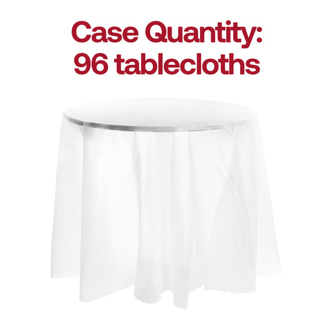 Clear Round Plastic Tablecloths (84