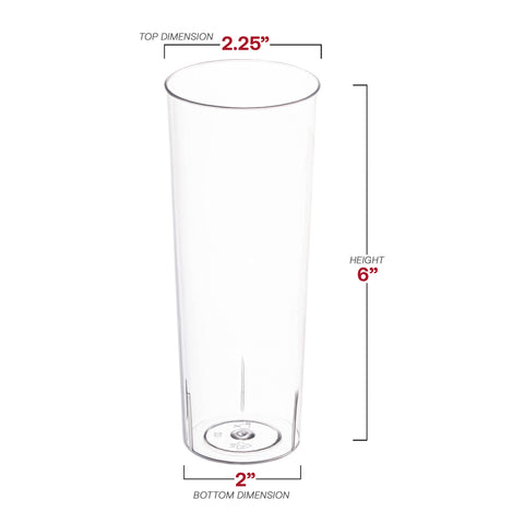 10 oz. Clear Round High Ball Plastic Disposable Cups