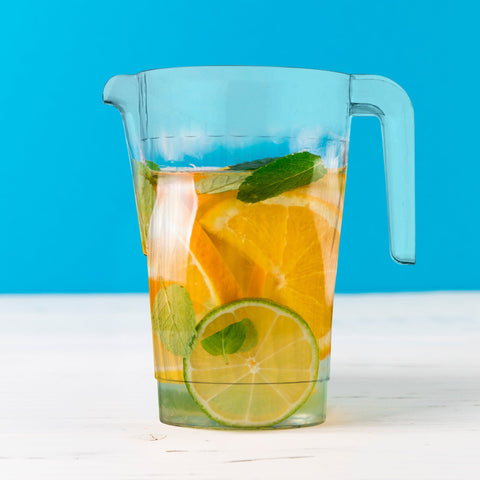 52 oz. Clear Round Plastic Disposable Pitchers