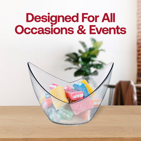 2 oz. Clear Small Disposable Plastic Concave Cups Lifestyle | The Kaya Collection