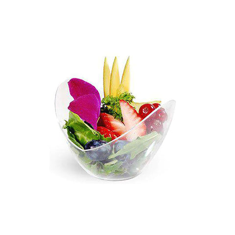 2 oz. Clear Small Plastic Disposable Concave Cups