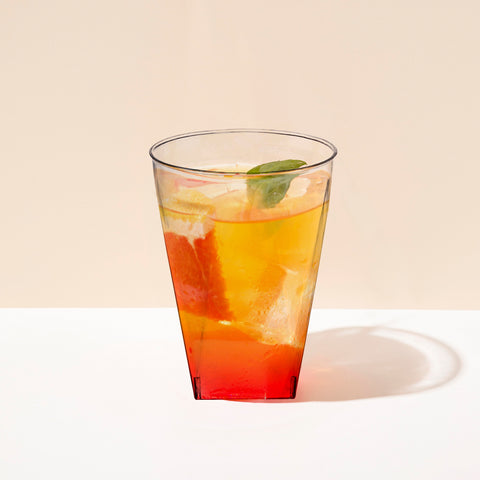 10 oz. Clear Square Bottom Plastic Disposable Cups