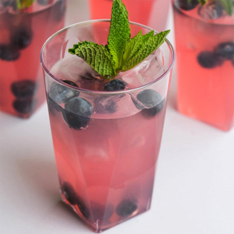 10 oz. Clear Square Bottom Plastic Disposable Cups