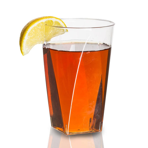 10 oz. Clear Square Bottom Plastic Disposable Cups
