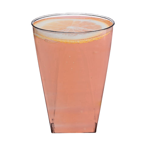 10 oz. Clear Square Bottom Disposable Plastic Cups Secondary | The Kaya Collection
