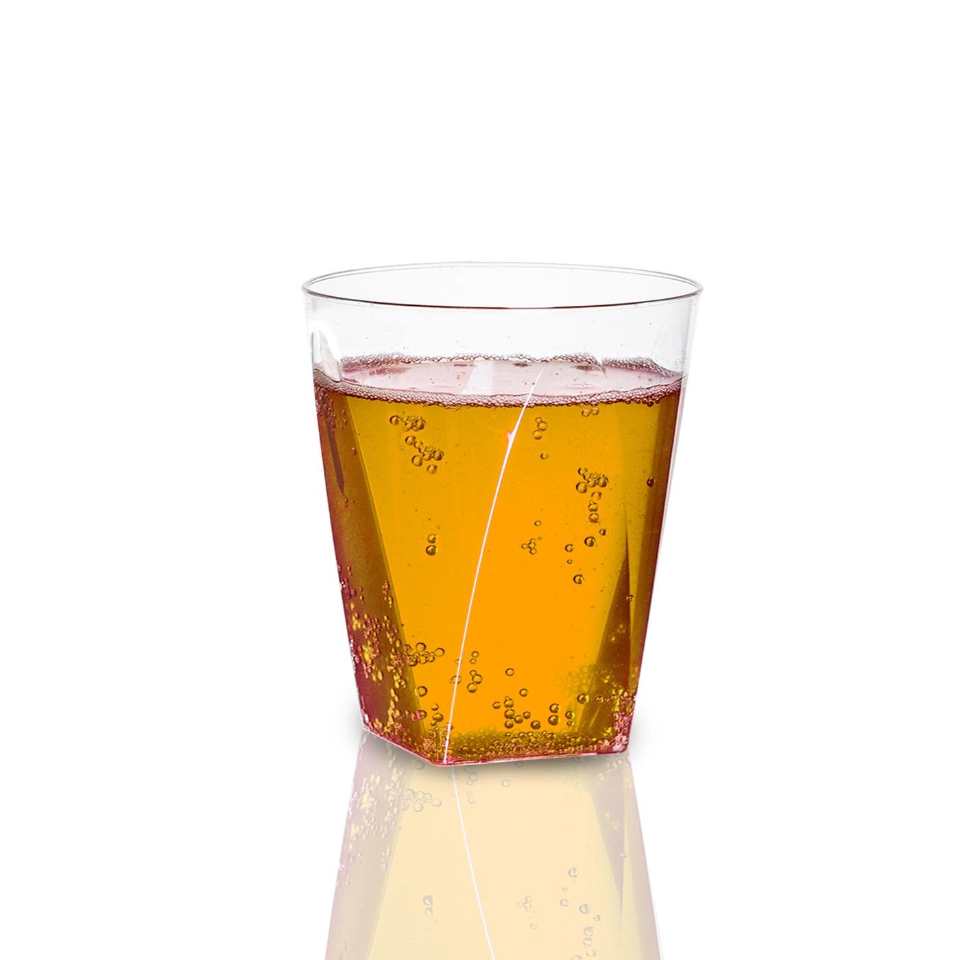 2 oz. Clear Square Bottom Plastic Disposable Shot Cups