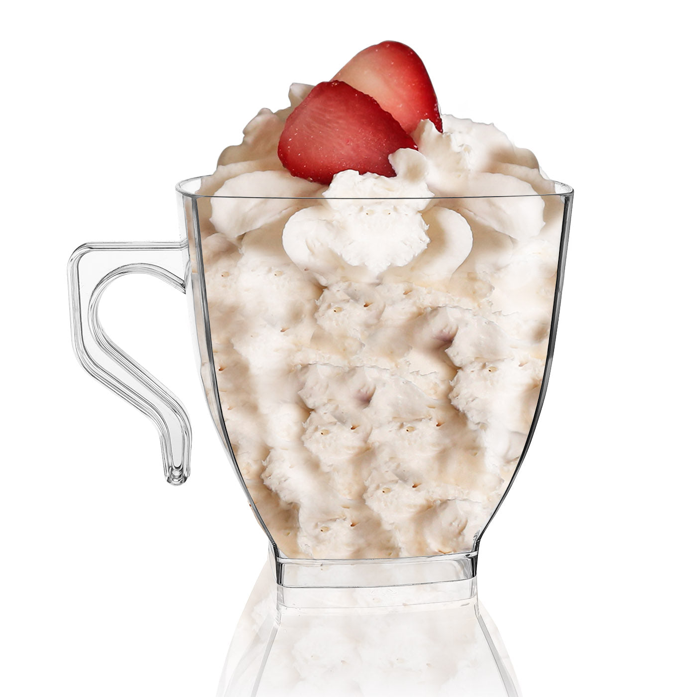 8 oz. Clear Square Disposable Plastic Coffee Mugs