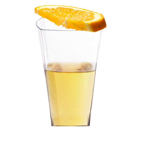10 oz. Clear Square Disposable Plastic Cups