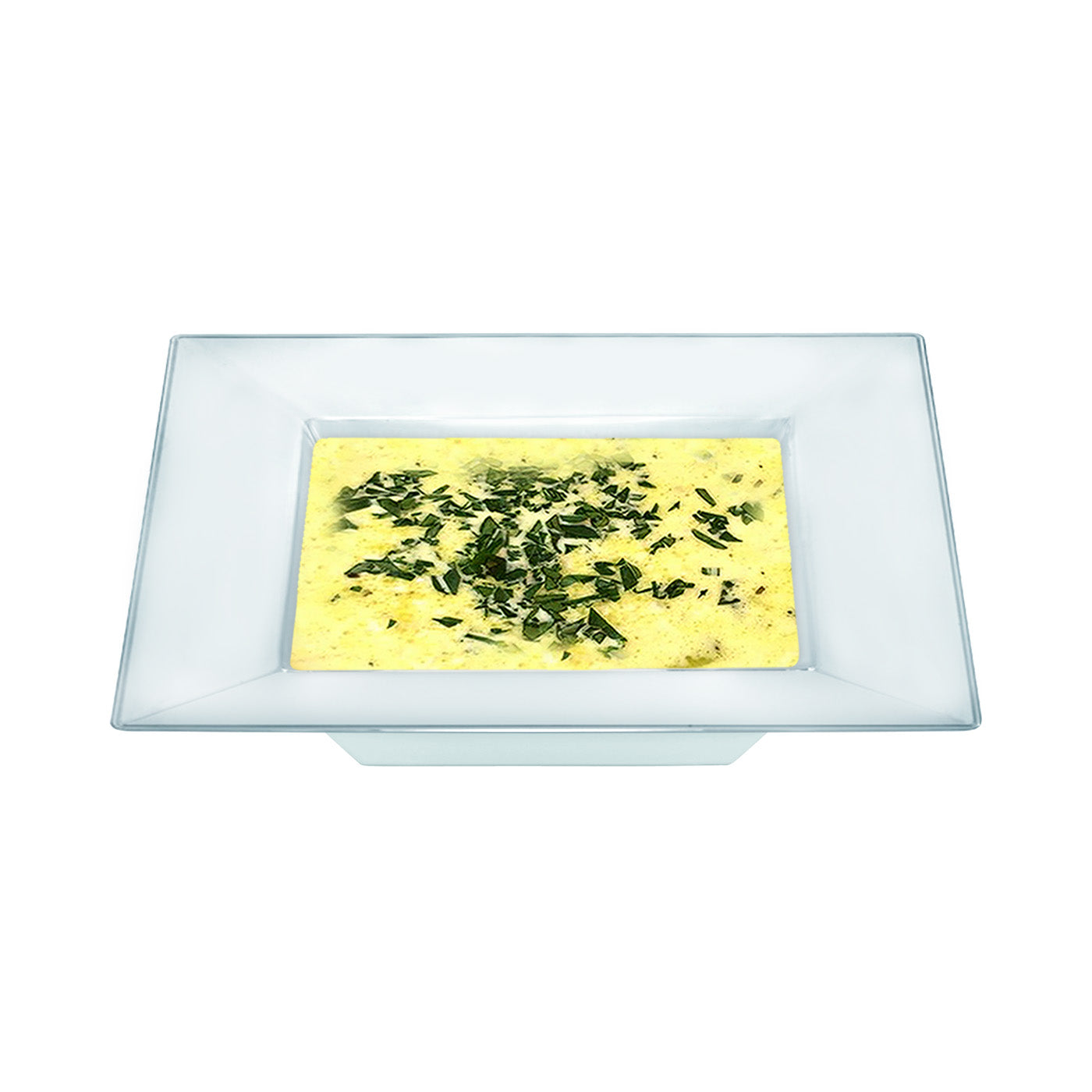 Clear Square Disposable Plastic Dessert Bowls (5 oz.)