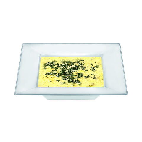 Clear Square Disposable Plastic Dessert Bowls (5 oz.)
