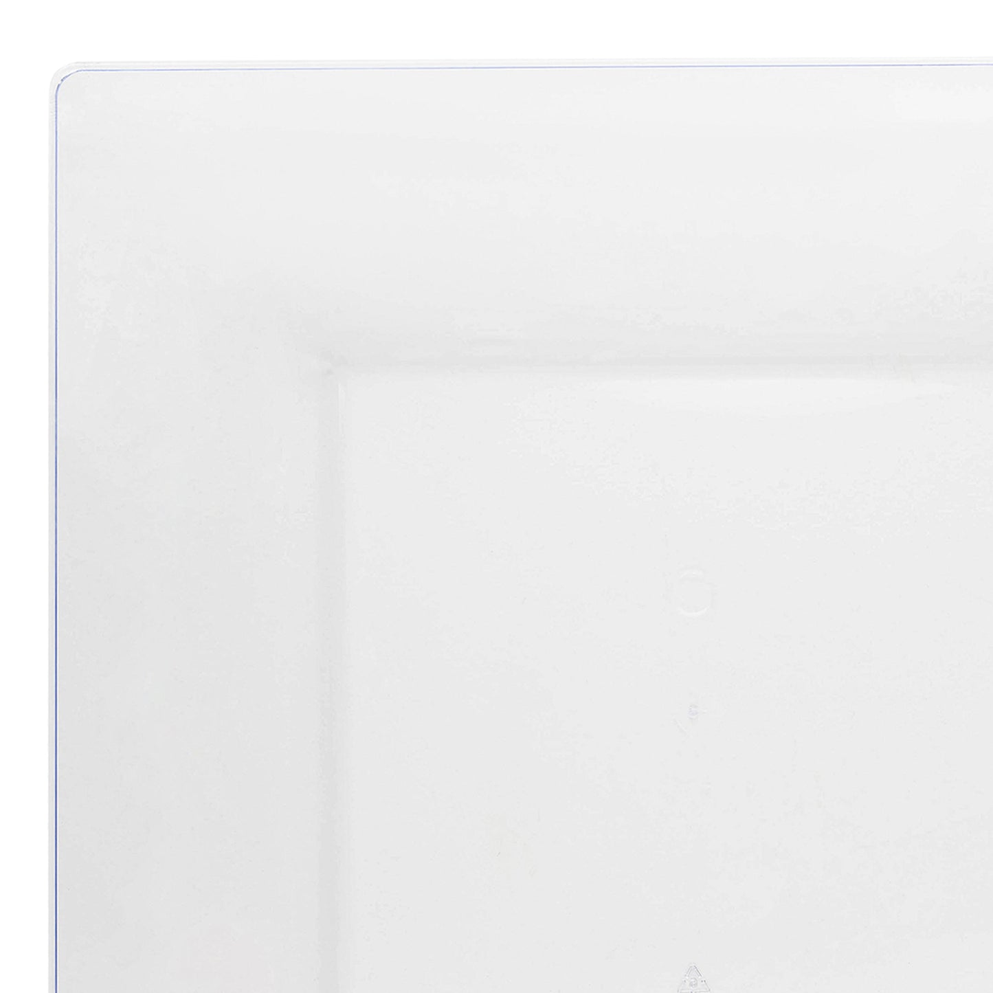 Clear Square Disposable Plastic Dinner Plates (10.75")
