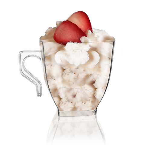 2 oz. Clear Square Disposable Plastic Mini Coffee Tea Cups