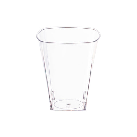 2 oz. Clear Square Disposable Plastic Shot Glasses