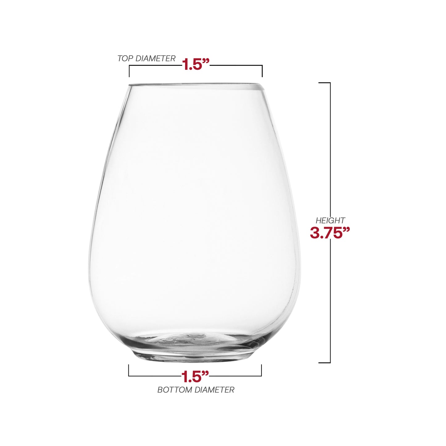 4 oz. Clear Stemless Disposable Plastic Mini Goblets