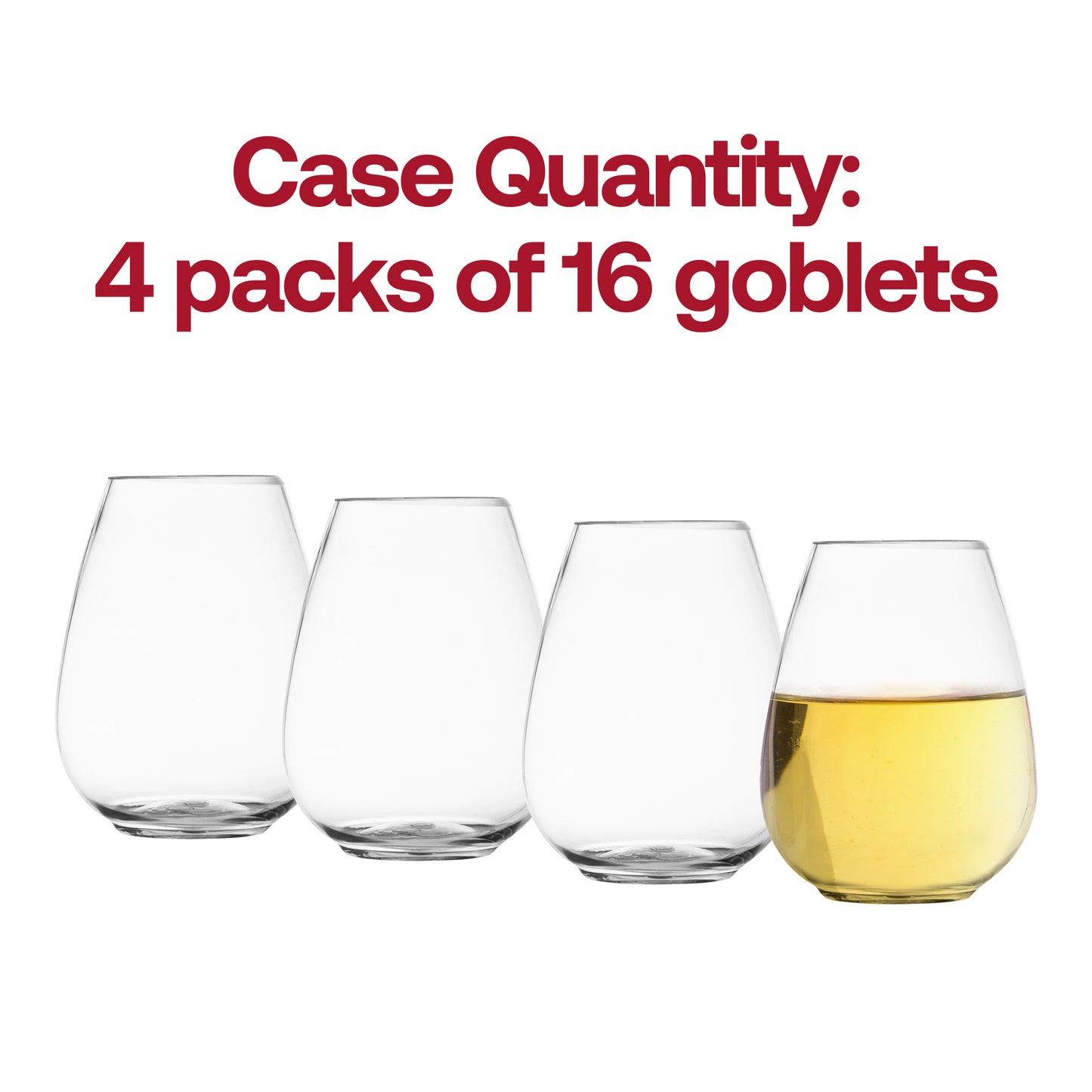 4 oz. Clear Stemless Disposable Plastic Mini Goblets