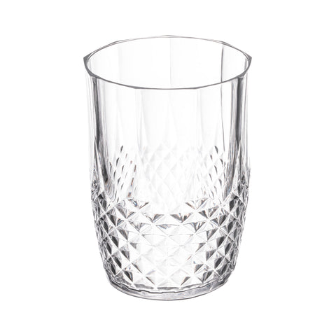16 oz. Clear Stripe Round Plastic Tumblers