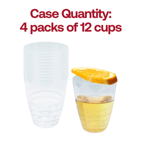17 oz Clear Swirl Plastic Tumblers
