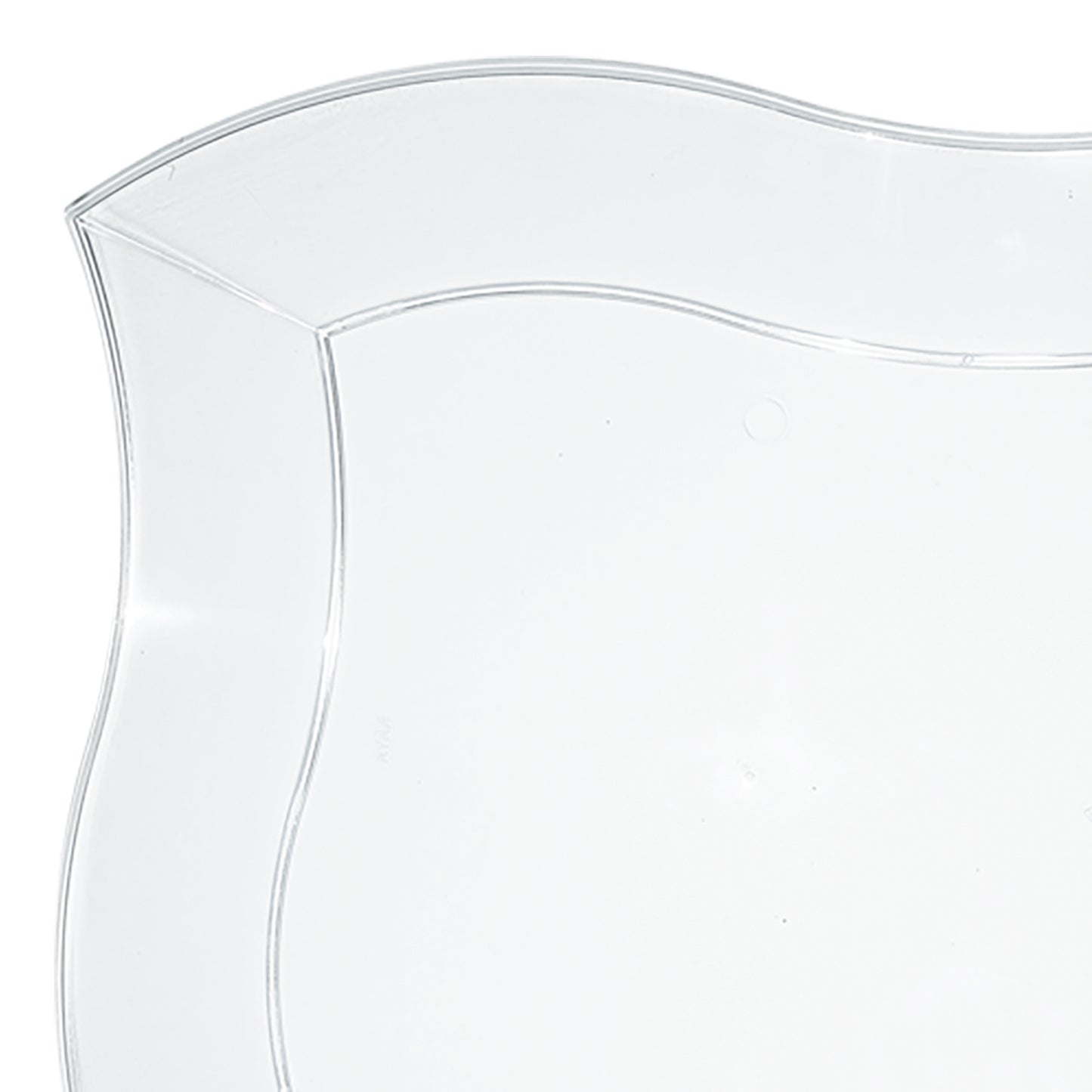 Clear Wave Plastic Salad Plates (7")