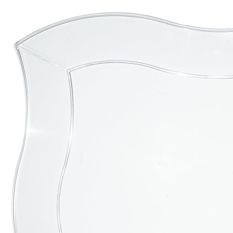 Clear Wave Plastic Salad Plates (7