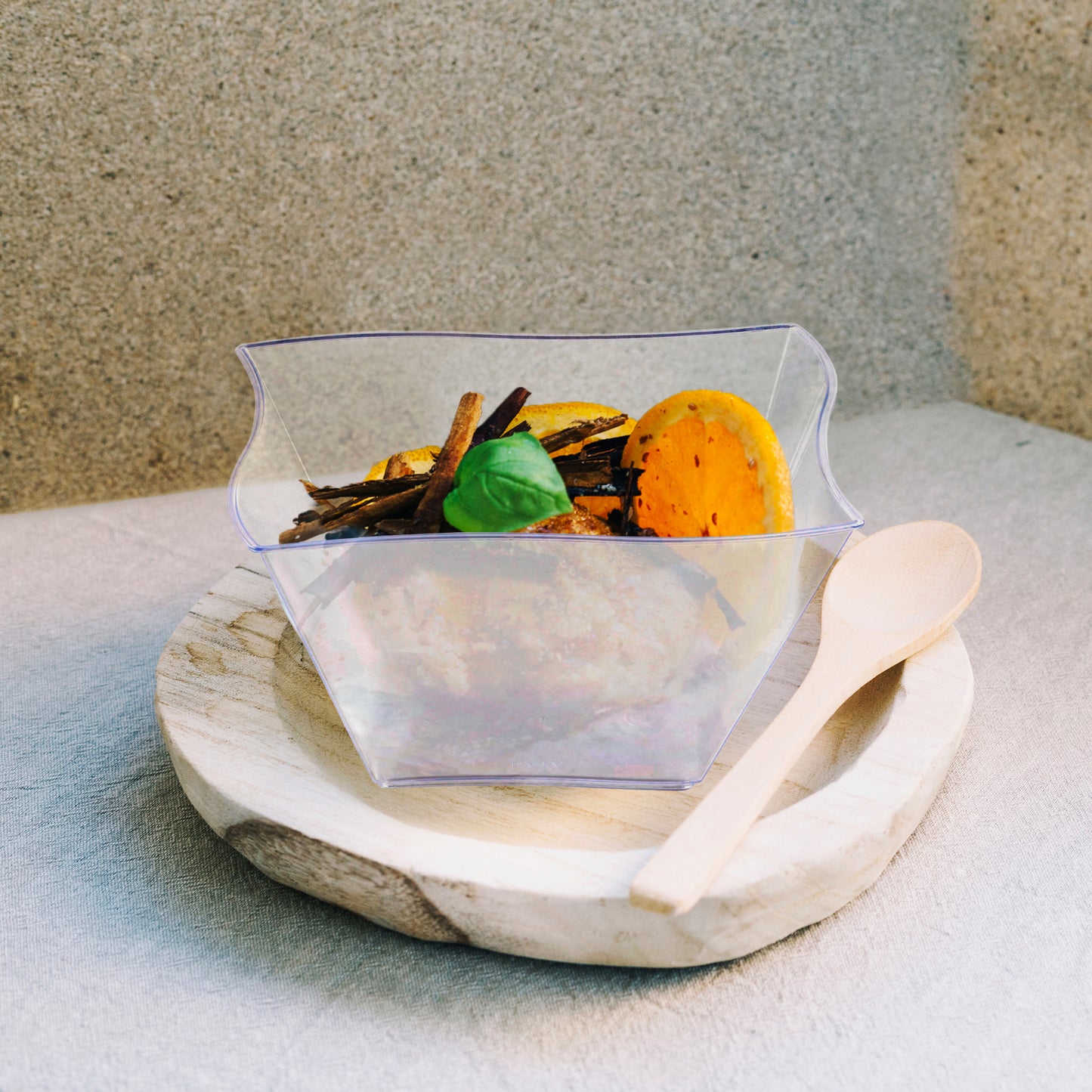 Clear Wave Disposable Plastic Soup Bowls (14 oz.)