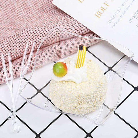 Clear Wave Disposable Plastic Soup Bowls (14 oz.)