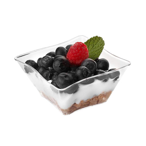 Clear Wave Disposable Plastic Soup Bowls (14 oz.)