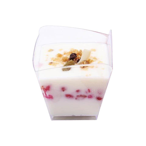 Clear Small Square Plastic Disposable Cups