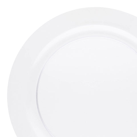 Clear Economy Round Plastic Buffet Plates (9