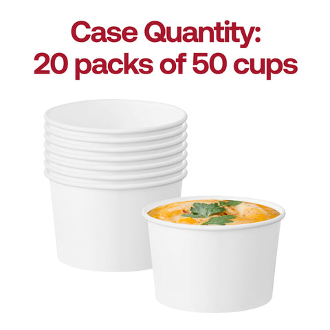 6 oz Squat Paper Soup Cups