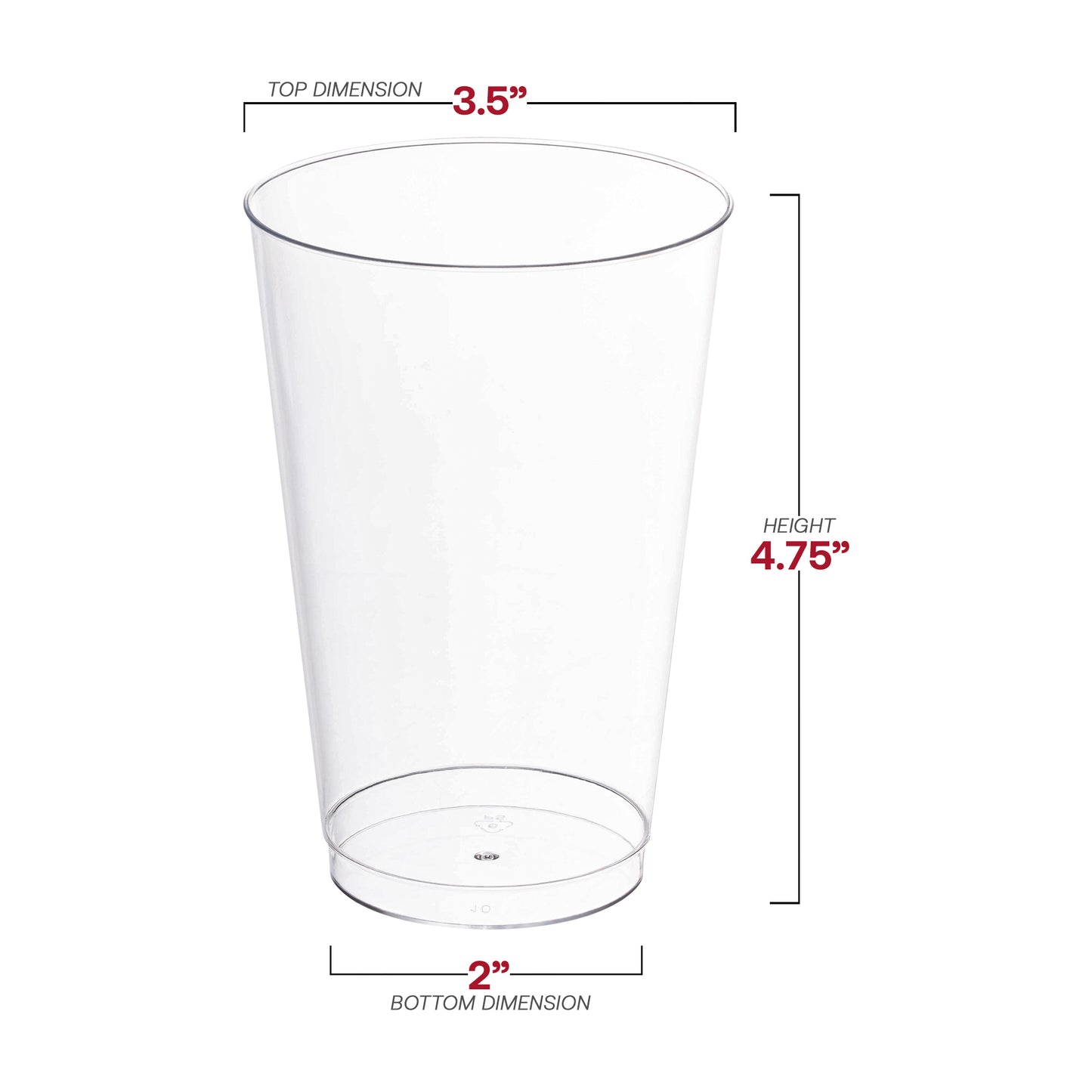 14 oz. Clear Disposable Plastic Tumblers