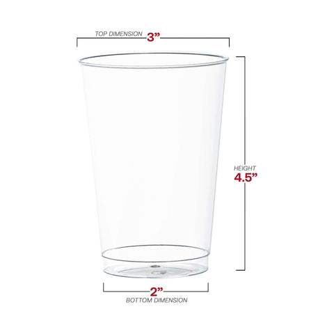 12 oz. Crystal Clear Disposable Plastic Party Cups